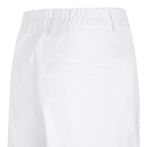 White Tailored Bermuda Shorts
