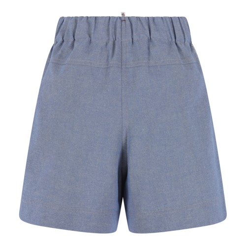 Light Blue Cotton Shorts
