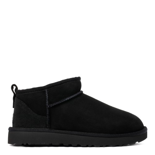 UGG Black Suede Classic Mini Boots.  