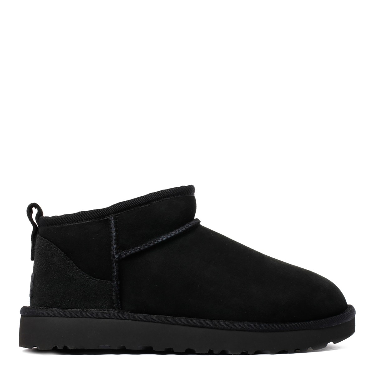 UGG Black Suede Classic Mini Boots.  