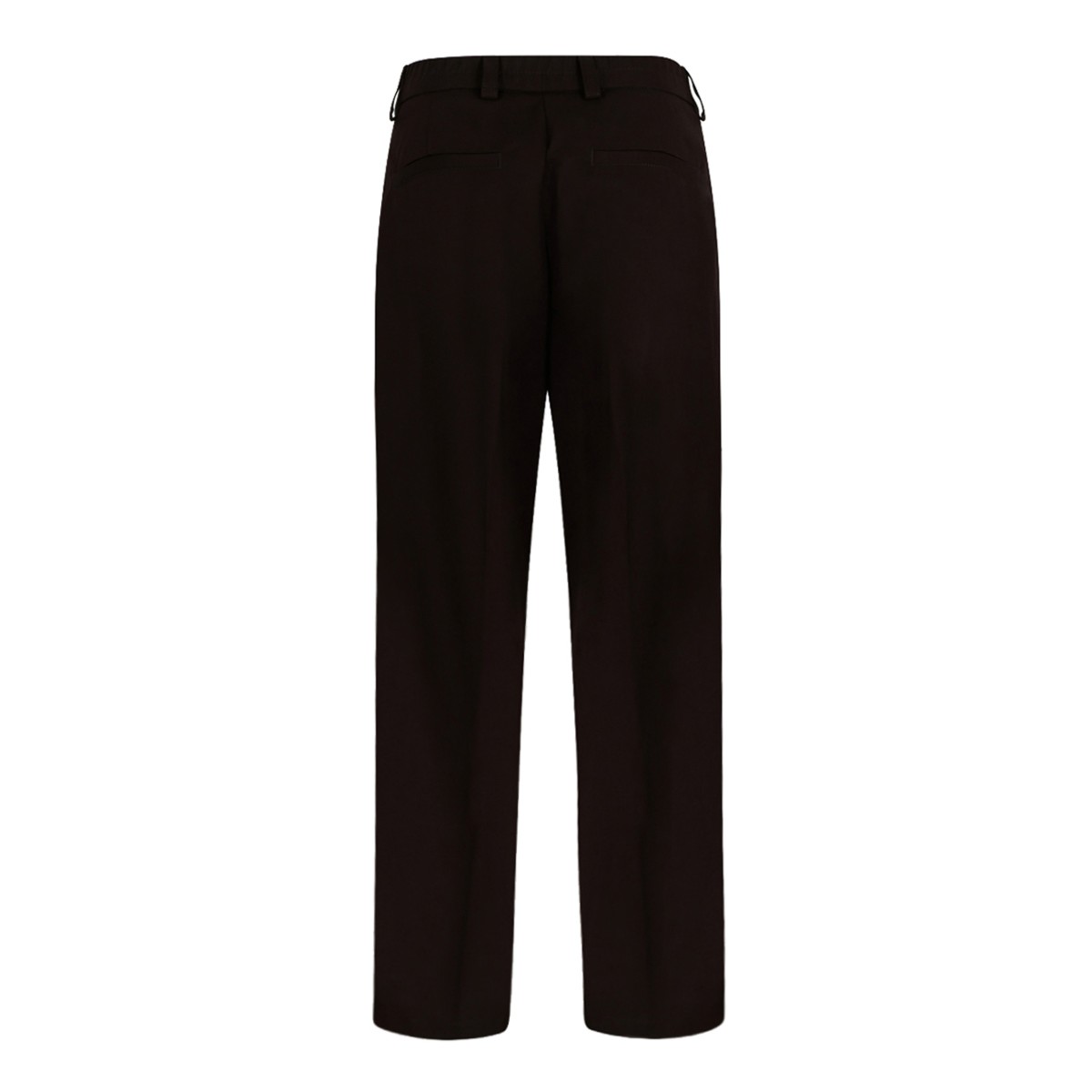Boss x David Beckham Dark Brown Pleated Tailored Trousers.
