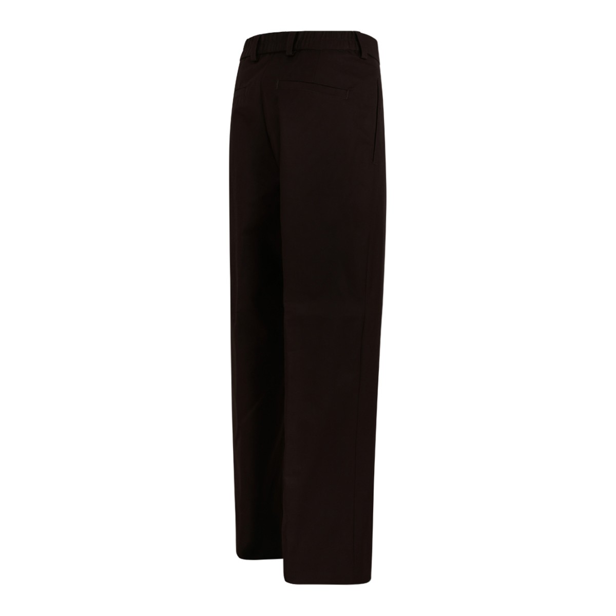 Boss x David Beckham Dark Brown Pleated Tailored Trousers.