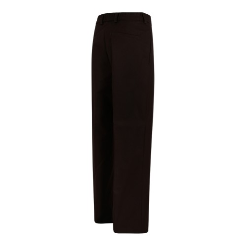 Boss x David Beckham Dark Brown Pleated Tailored Trousers.