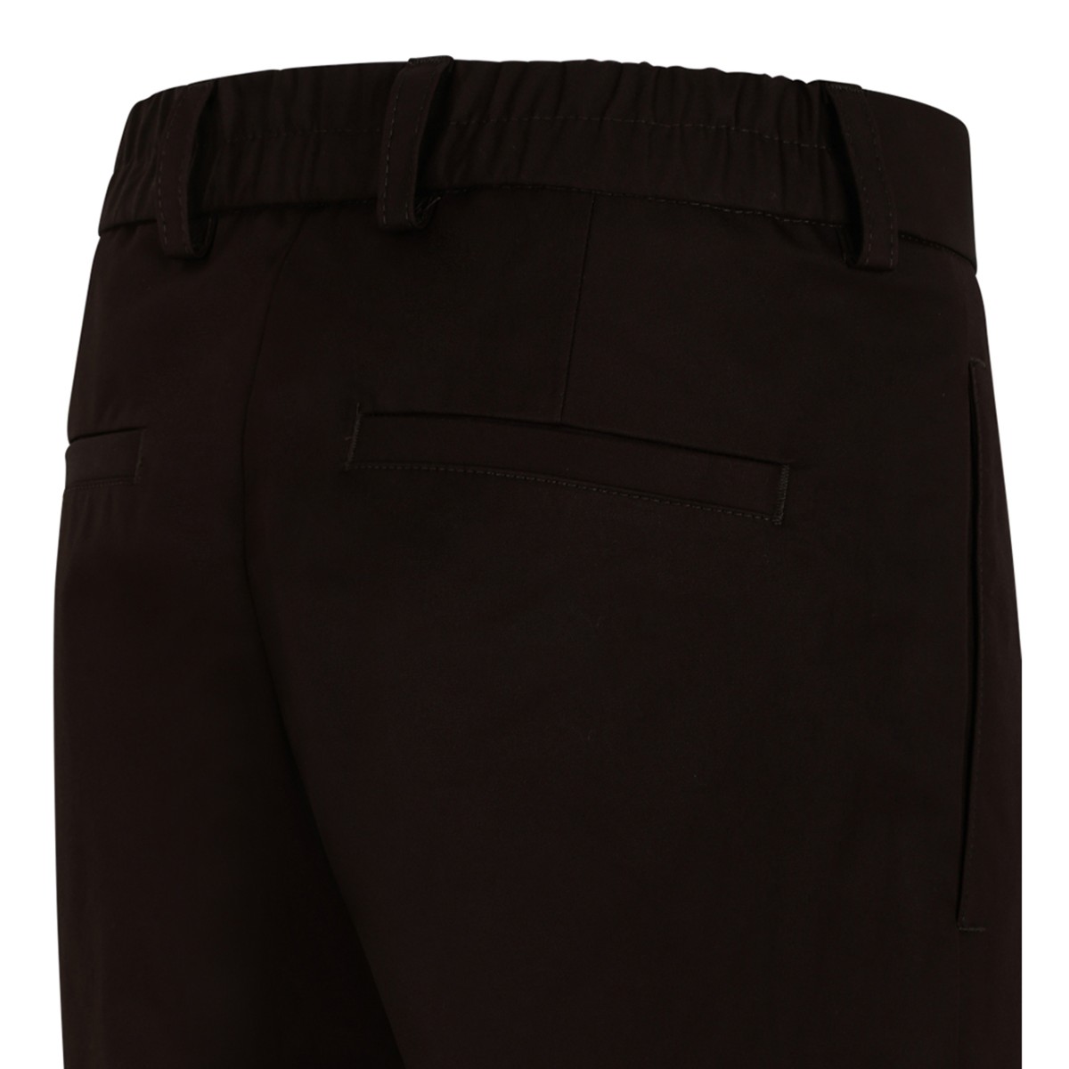 Boss x David Beckham Dark Brown Pleated Tailored Trousers.