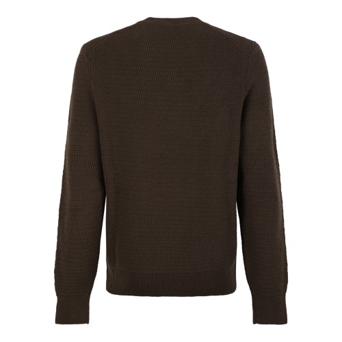 Boss Camel Brown Crew Neck Knit Sweater.