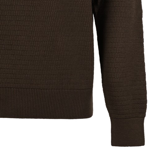 Boss Camel Brown Crew Neck Knit Sweater.