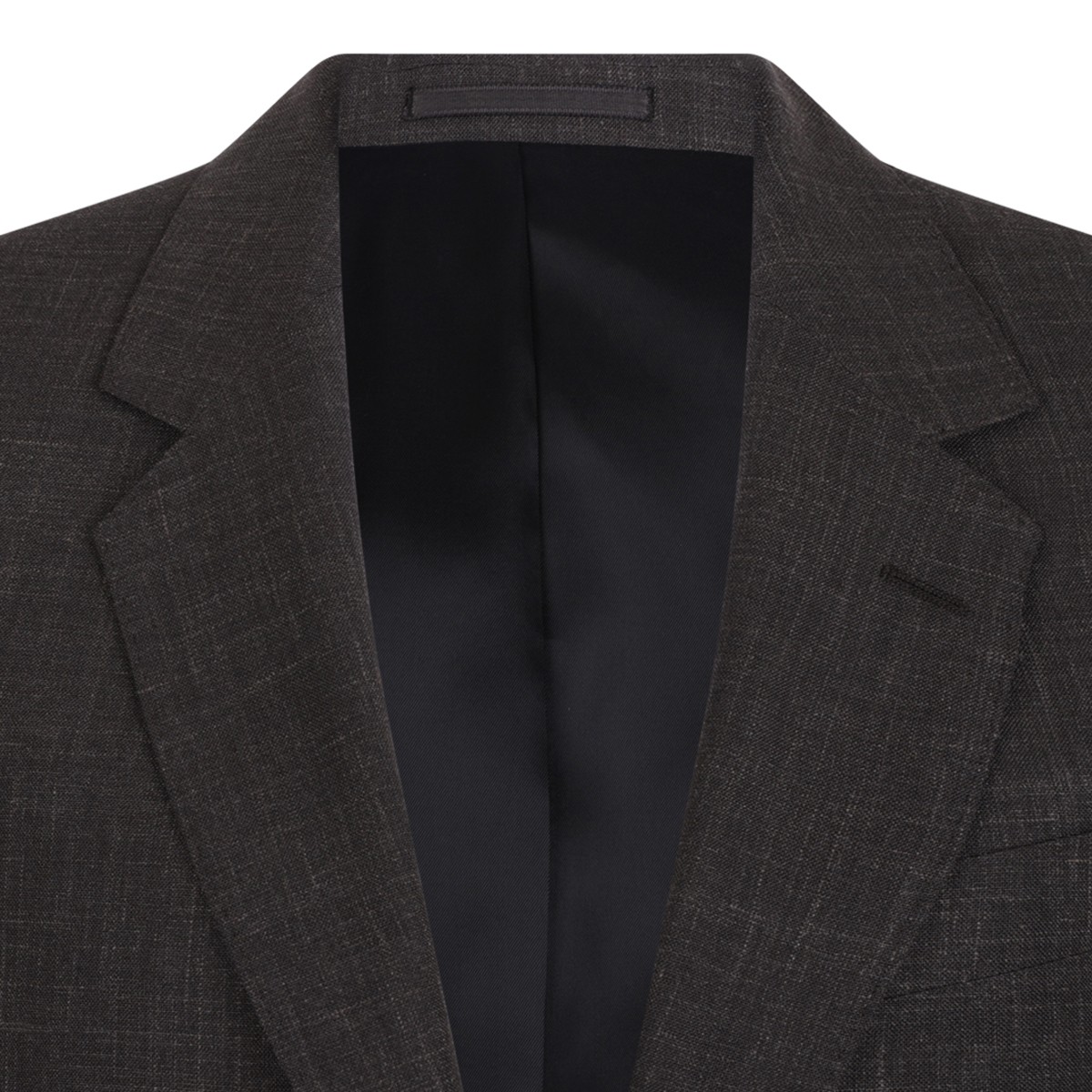 Brown Tailored Wool Jacket