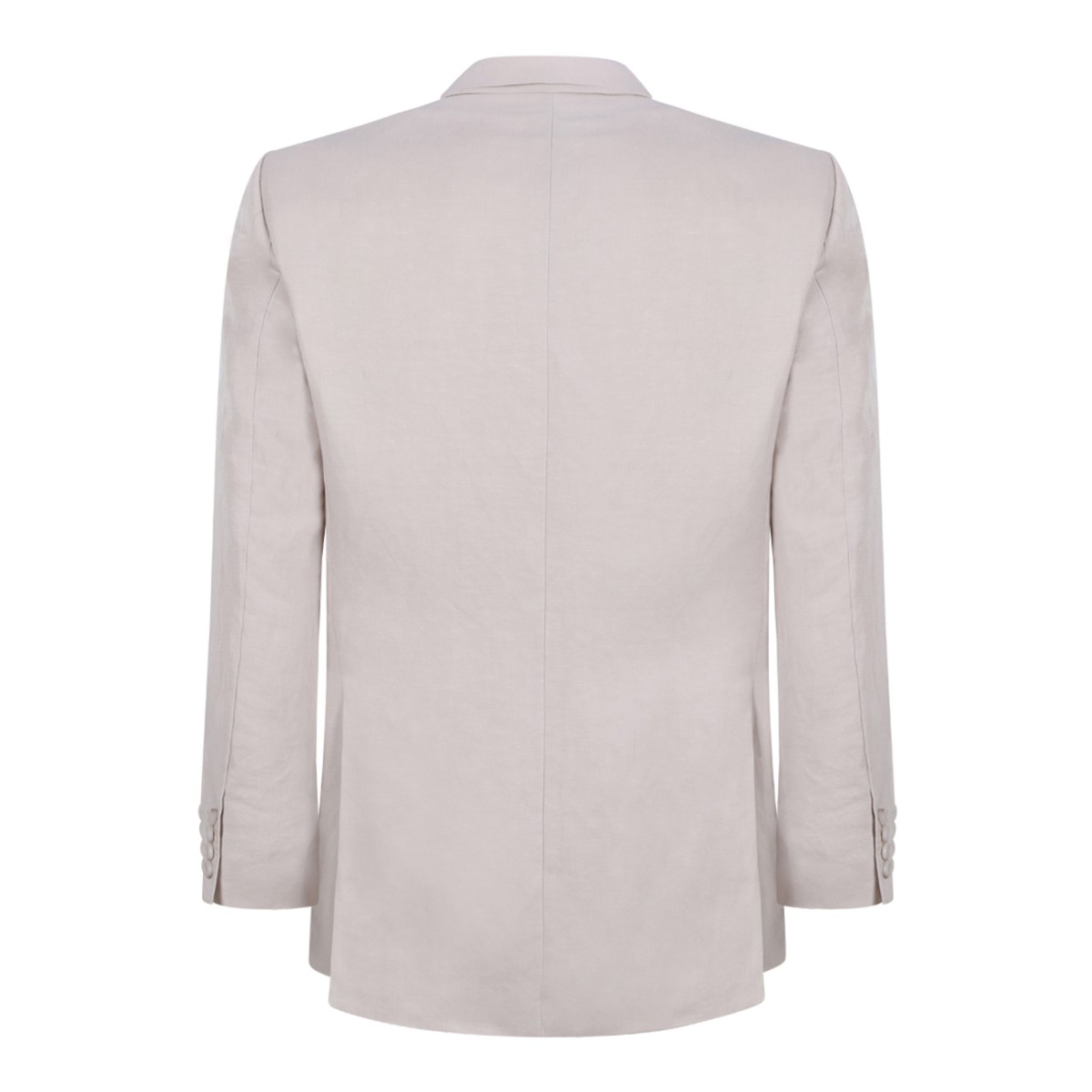 Open Grey Double-Breasted Blazer