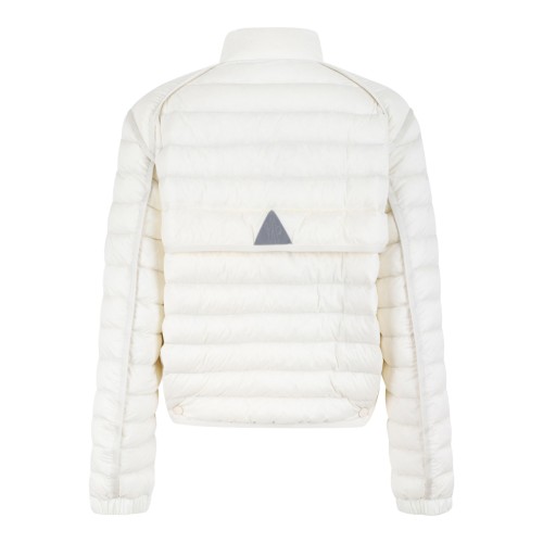 Modulains Ivory Quilted Bomber Jacket