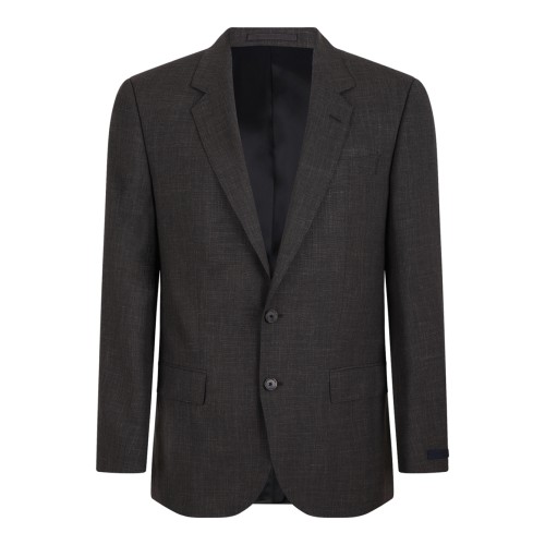 Brown Tailored Wool Jacket