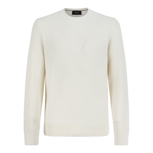 Boss Camel Crew Neck Knit Sweater.