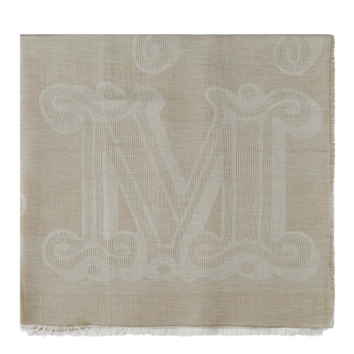 Ivory White Logo Inlay Stole