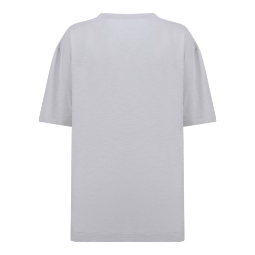 Pearl Grey Logo Print T-Shirt 2