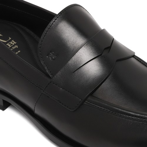 Black Leather Loafers