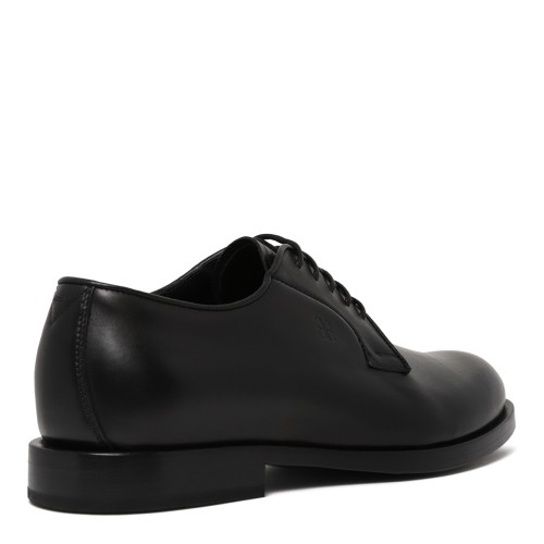 Black Leather Derby Shoes