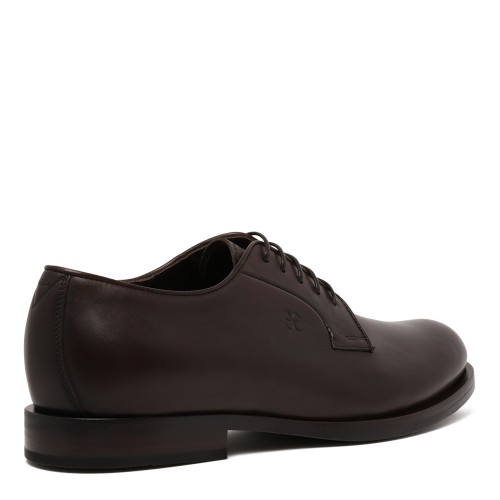 Fabi Dark Brown Leather Derby Shoes.