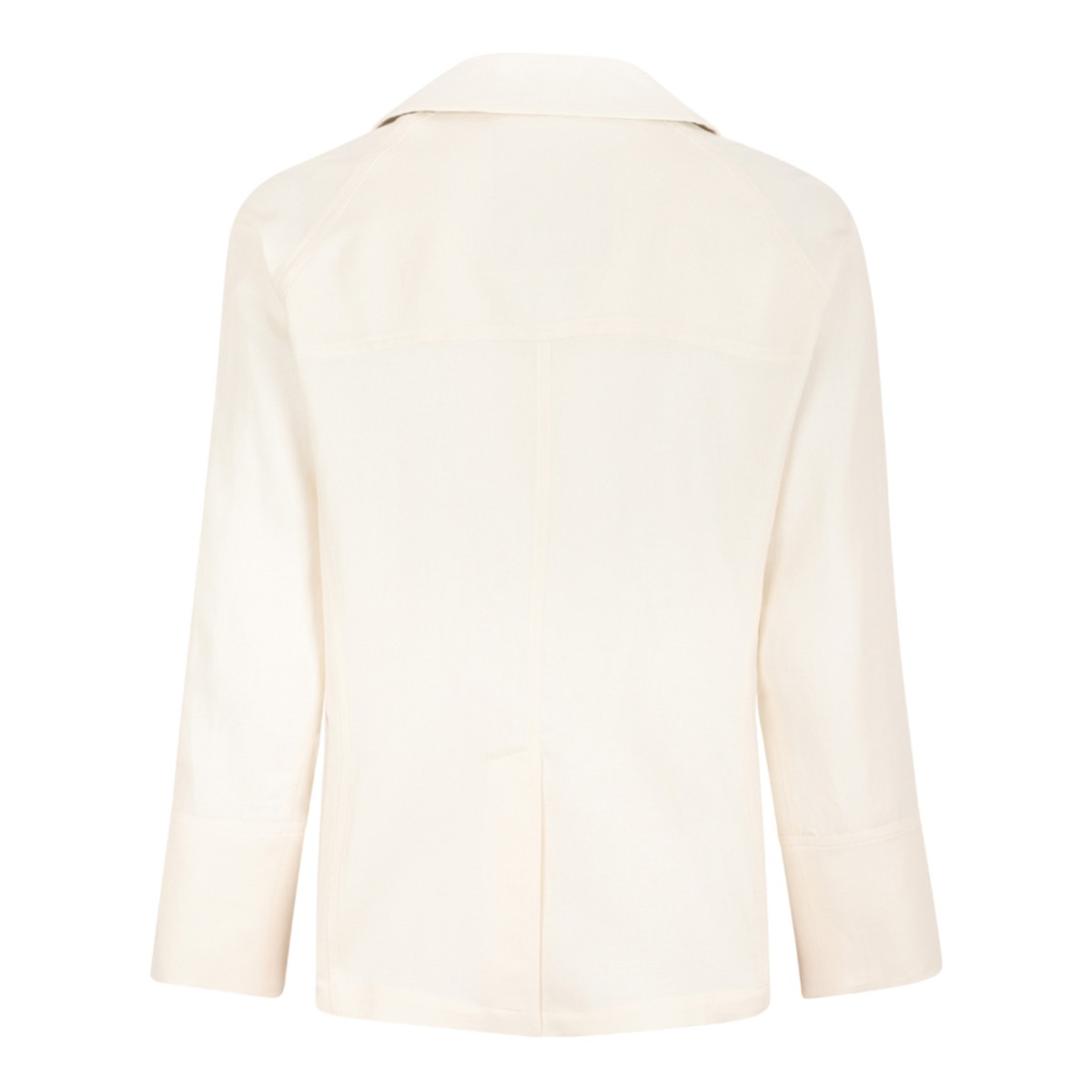 Sealup White Double-Breasted Tailored Jacket.