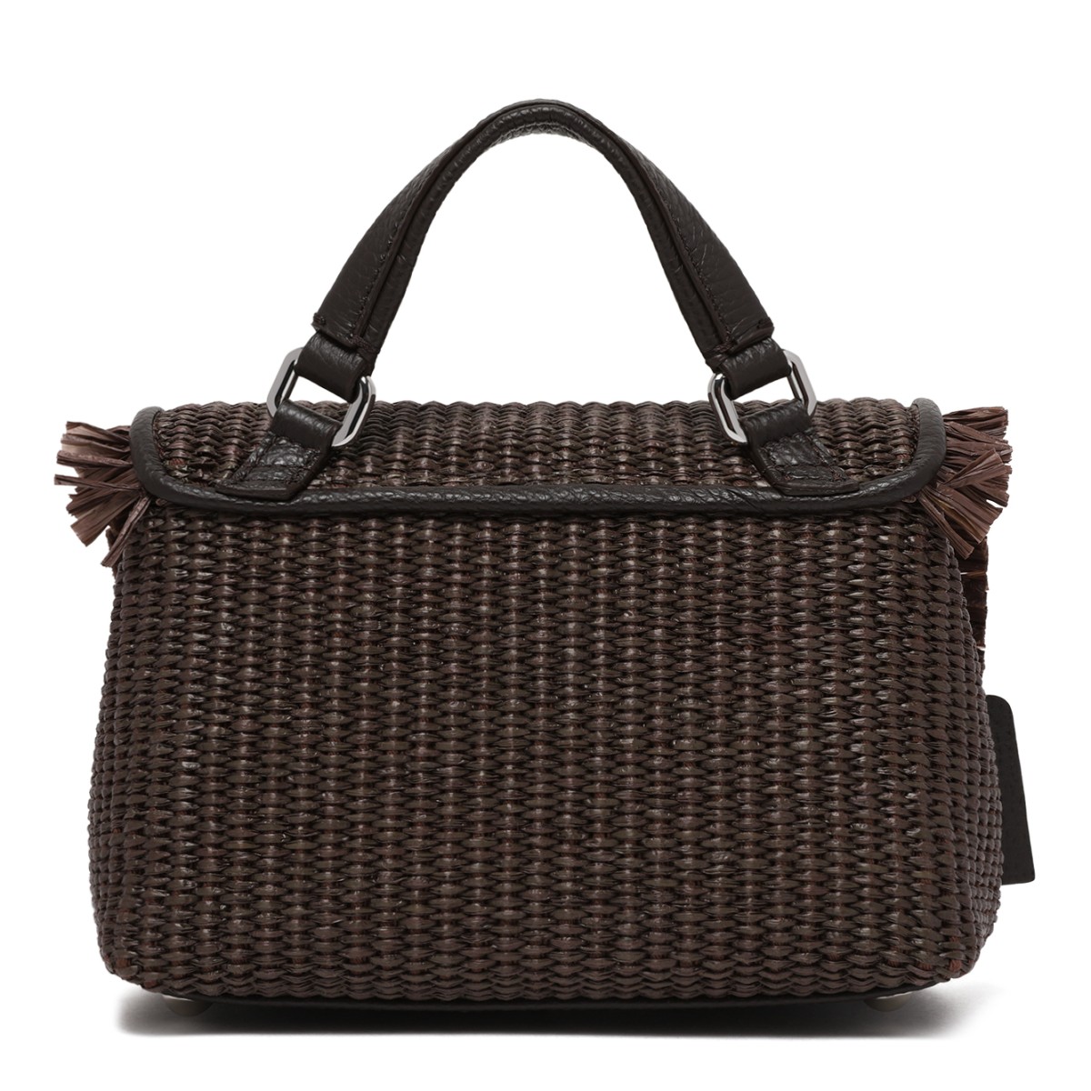 Zanellato Brown Woven Leather Handbag.