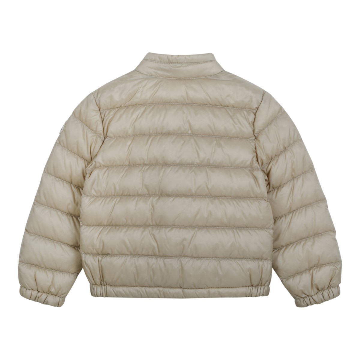 Moncler Kids Beige Quilted Down Jacket.