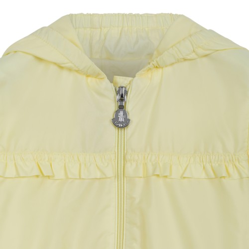 Moncler Kids Yellow Hooded Jacket.