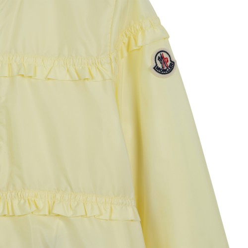 Moncler Kids Yellow Hooded Jacket.