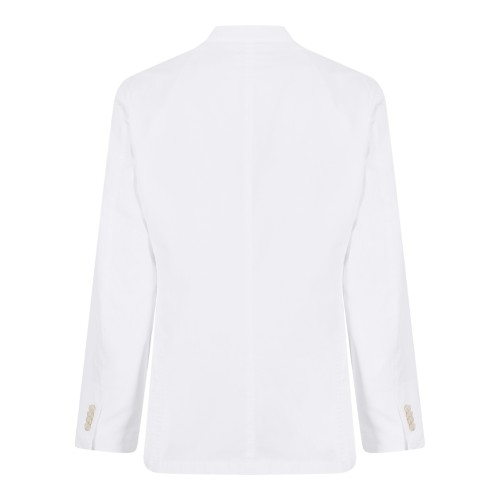 Boglioli White Tailored Single-Breasted Suit.