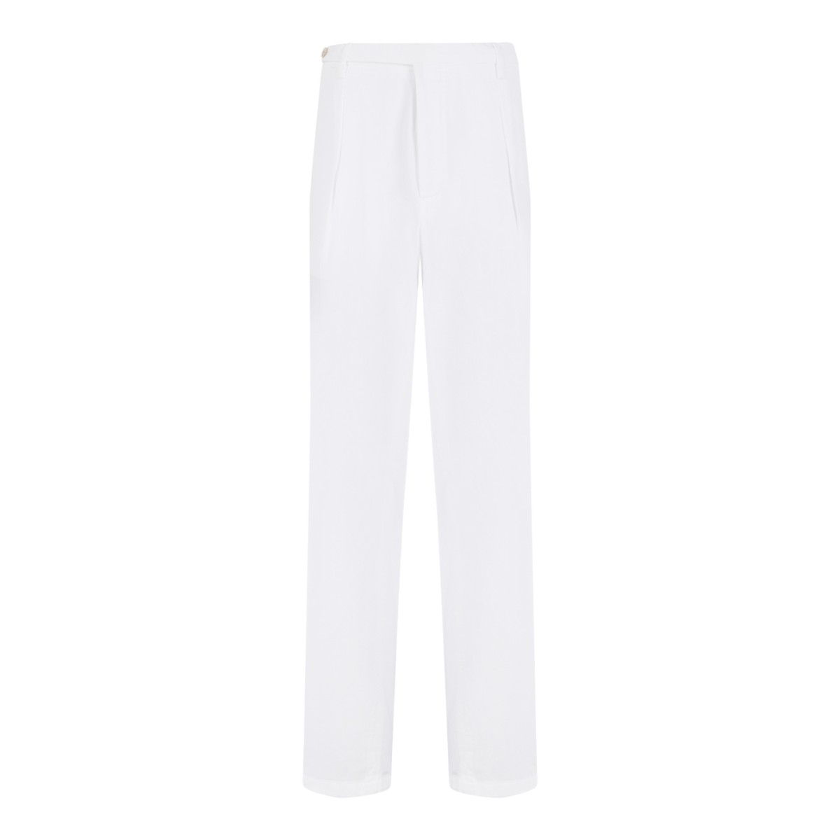 Boglioli White Tailored Single-Breasted Suit.