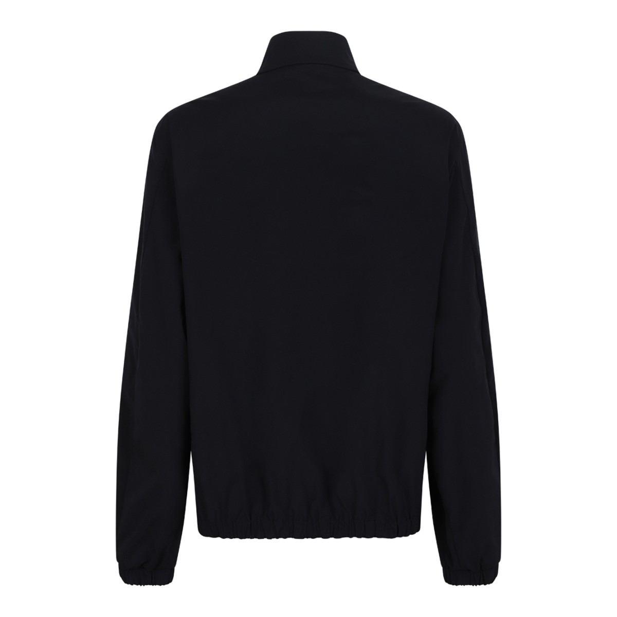 Moncler Black Zip-Up Technical Jacket.