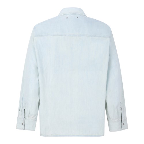 Golden Goose Light Blue Denim Shirt. 2