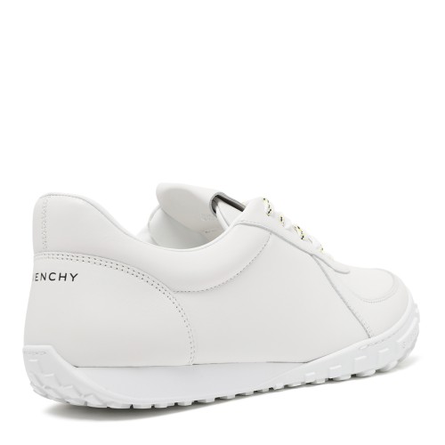 Givenchy White Leather Low-Top Sneakers.