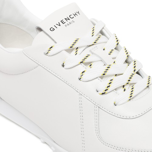 Givenchy White Leather Low-Top Sneakers.