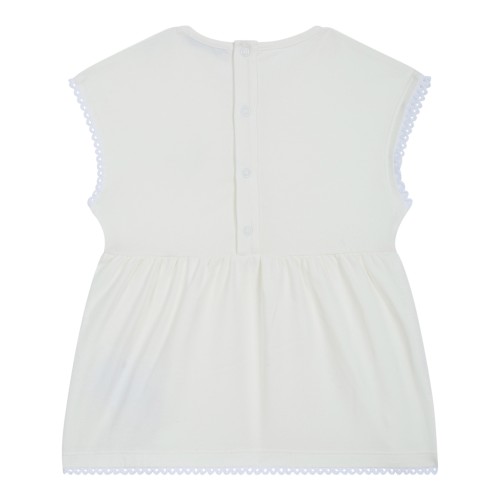 Moncler Baby White and Pale Yellow Two-Piece Set.