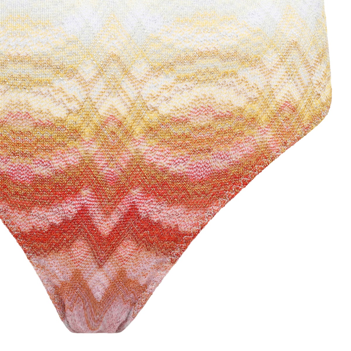 Missoni Multicolor Zigzag Knit One-Piece Swimsuit.