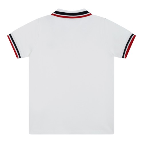 Moncler Baby White Polo and Black Shorts Set.