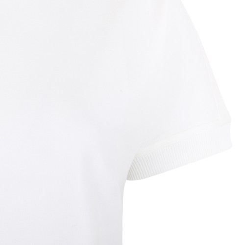 Versace White Cotton T-Shirt with Medusa Detail.
