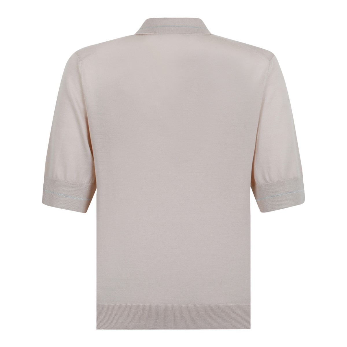 Gran Sasso Beige Knit Polo Shirt.