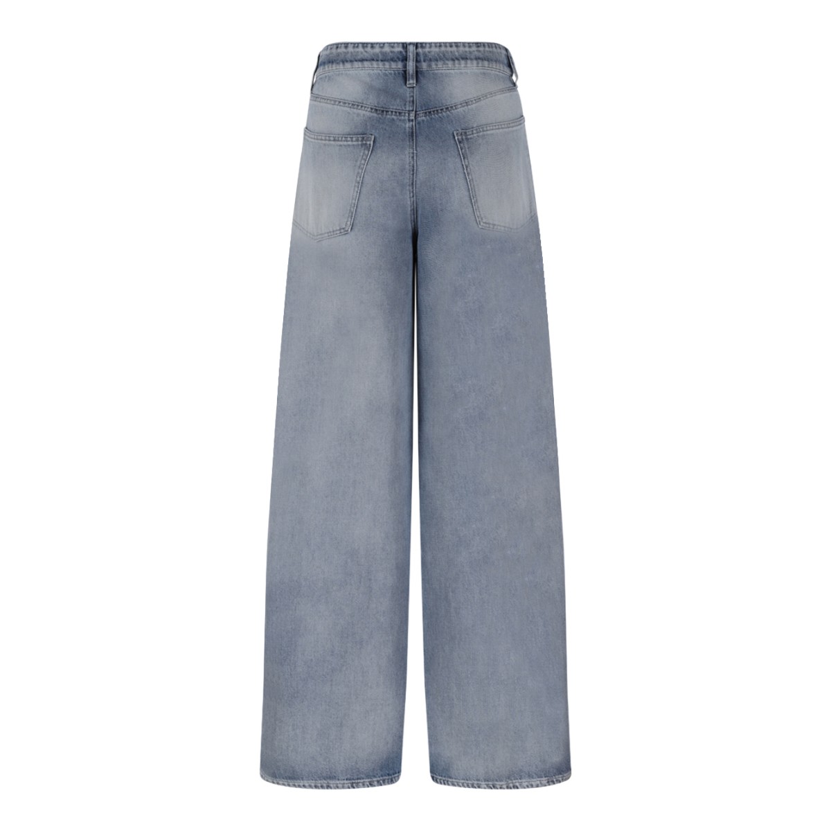 Genny Light Blue Wide-Leg Denim Jeans.