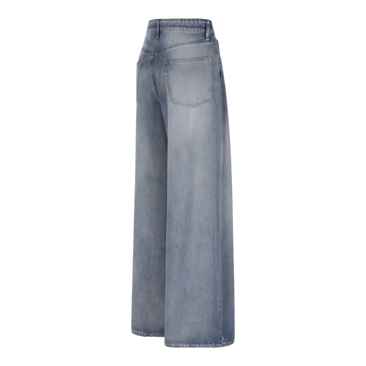 Genny Light Blue Wide-Leg Denim Jeans.