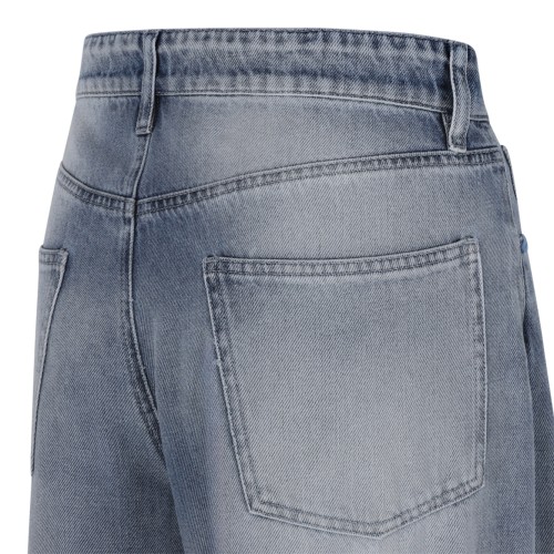 Genny Light Blue Wide-Leg Denim Jeans.