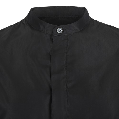 Douuod Navy Technical Drawstring Shirt Jacket.