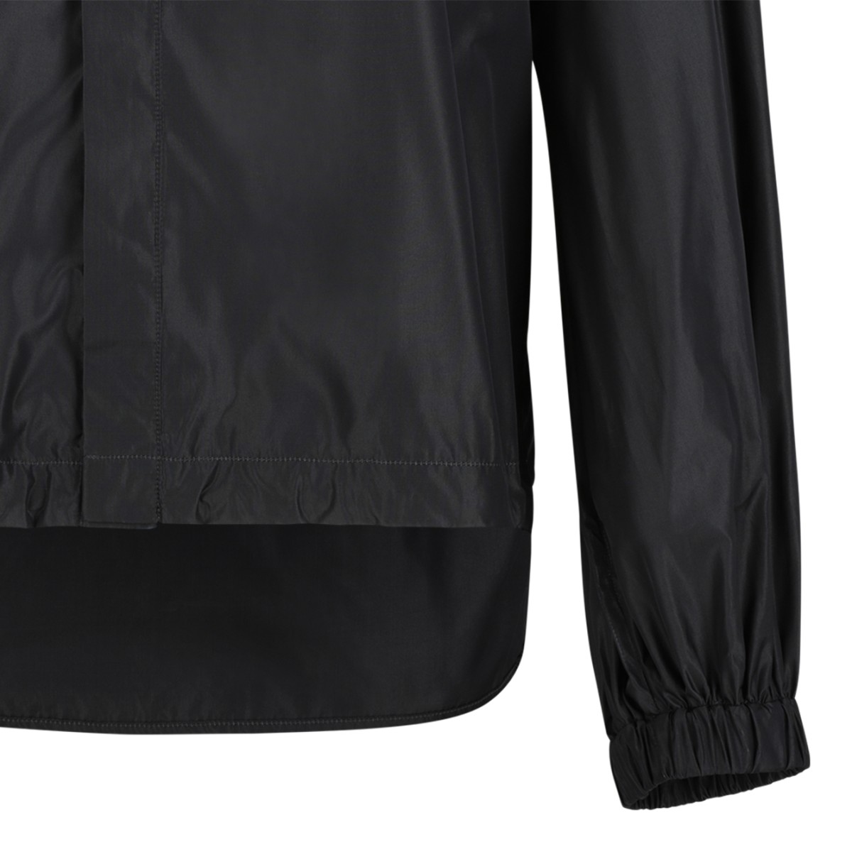 Douuod Navy Technical Drawstring Shirt Jacket.