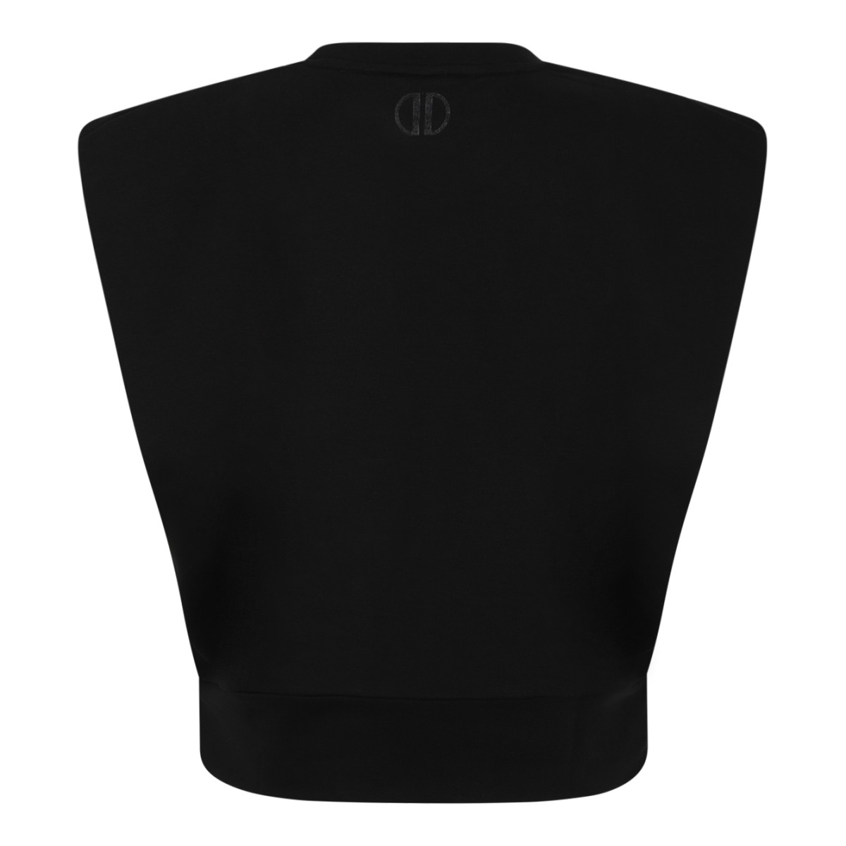 Douuod Navy Cotton Sleeveless Sweatshirt.