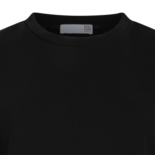 Douuod Navy Cotton Sleeveless Sweatshirt.