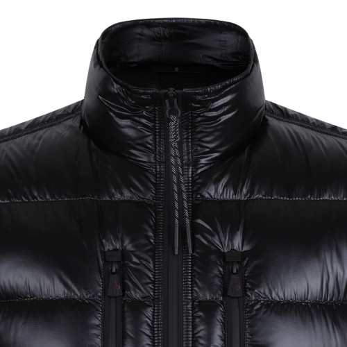 Moncler Black Quilted Down Jacket.