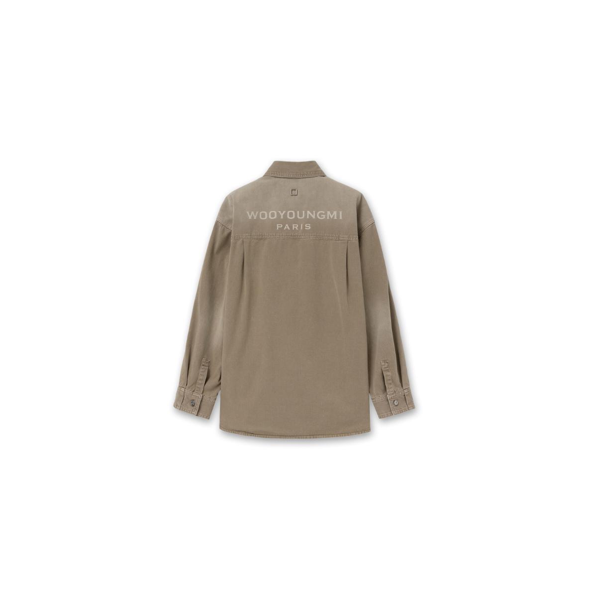 Wooyoungmi Beige Cotton Overshirt. Beige overshirt defined by a relaxed, contemporary silhouette.