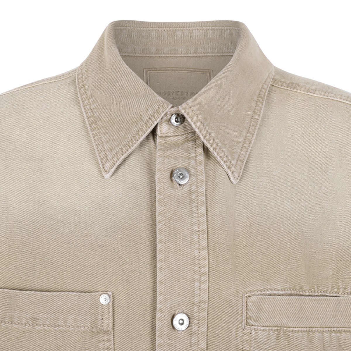 Wooyoungmi Beige Cotton Overshirt. Beige overshirt defined by a relaxed, contemporary silhouette.