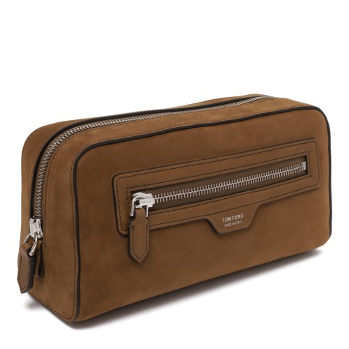 Tom Ford Brown Leather Beauty Case. 2