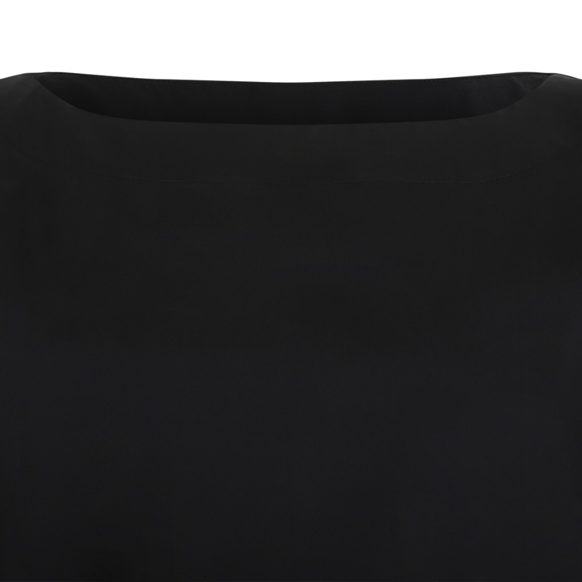 Douuod Navy Cropped Drawstring Blouse.