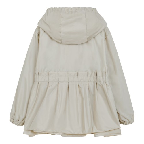 Moncler Kids Ivory Quilted Down Jacket.