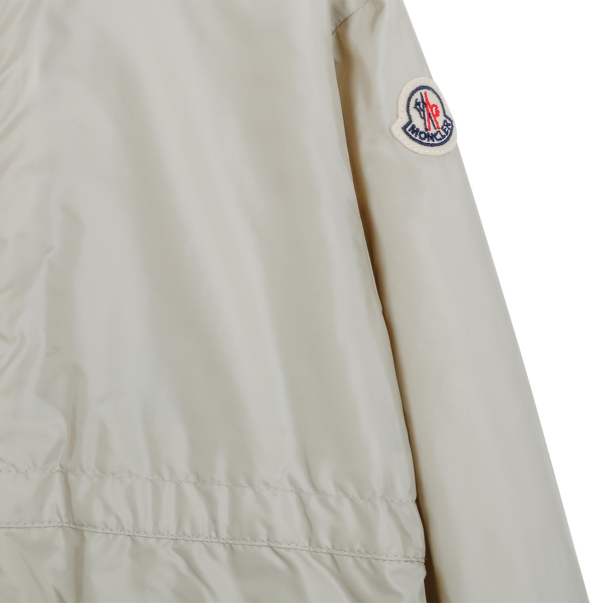 Moncler Kids Ivory Quilted Down Jacket.